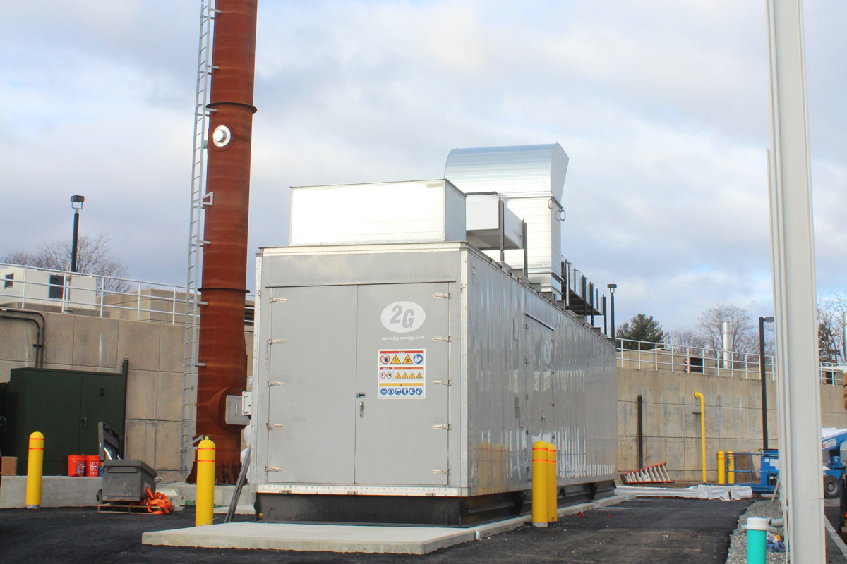The finished CHP Unit set on the concrete pad