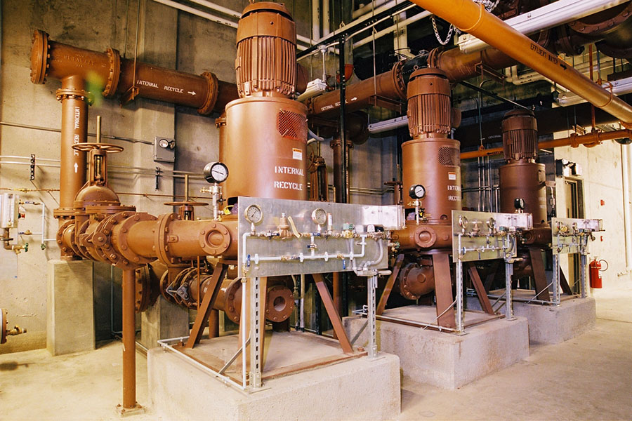 New wastewater pumps in the Wareham Water Pollution Control Facility