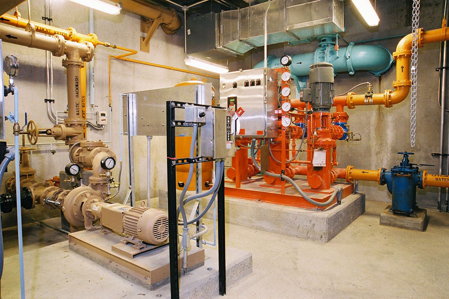 New pumps in the treatment facility