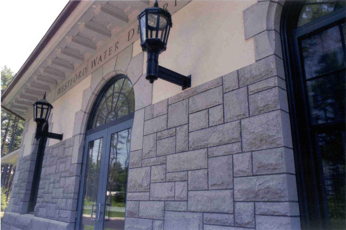 Facade on one of the water treatment facilities
