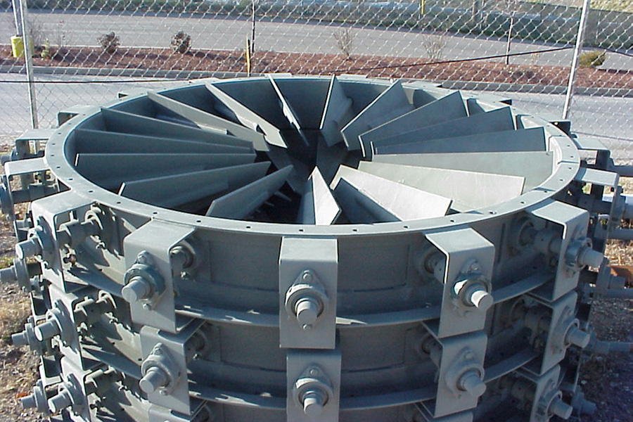 One of the new fan components ready for installation
