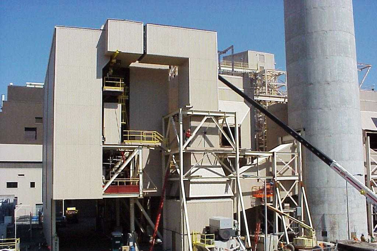 The new air quality control system nearing completion