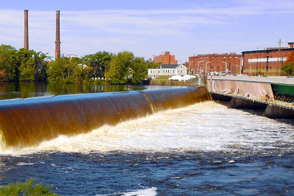 The Enel North America Hydro Dam in Lawrence, MA