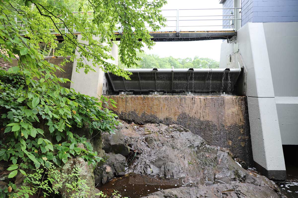 A new dam crest gate was fabricated and installed by Methuen Industrial Services