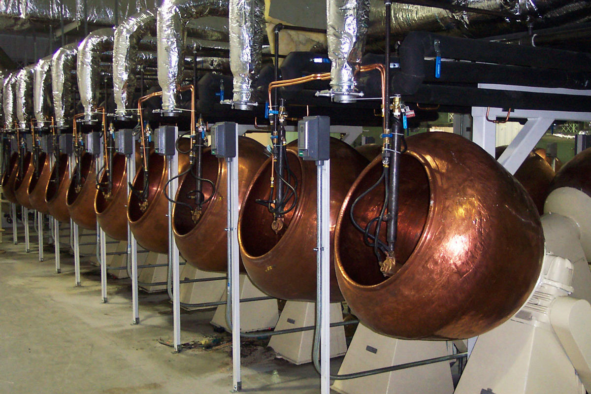 The new facility houses 8 candy production kitchens