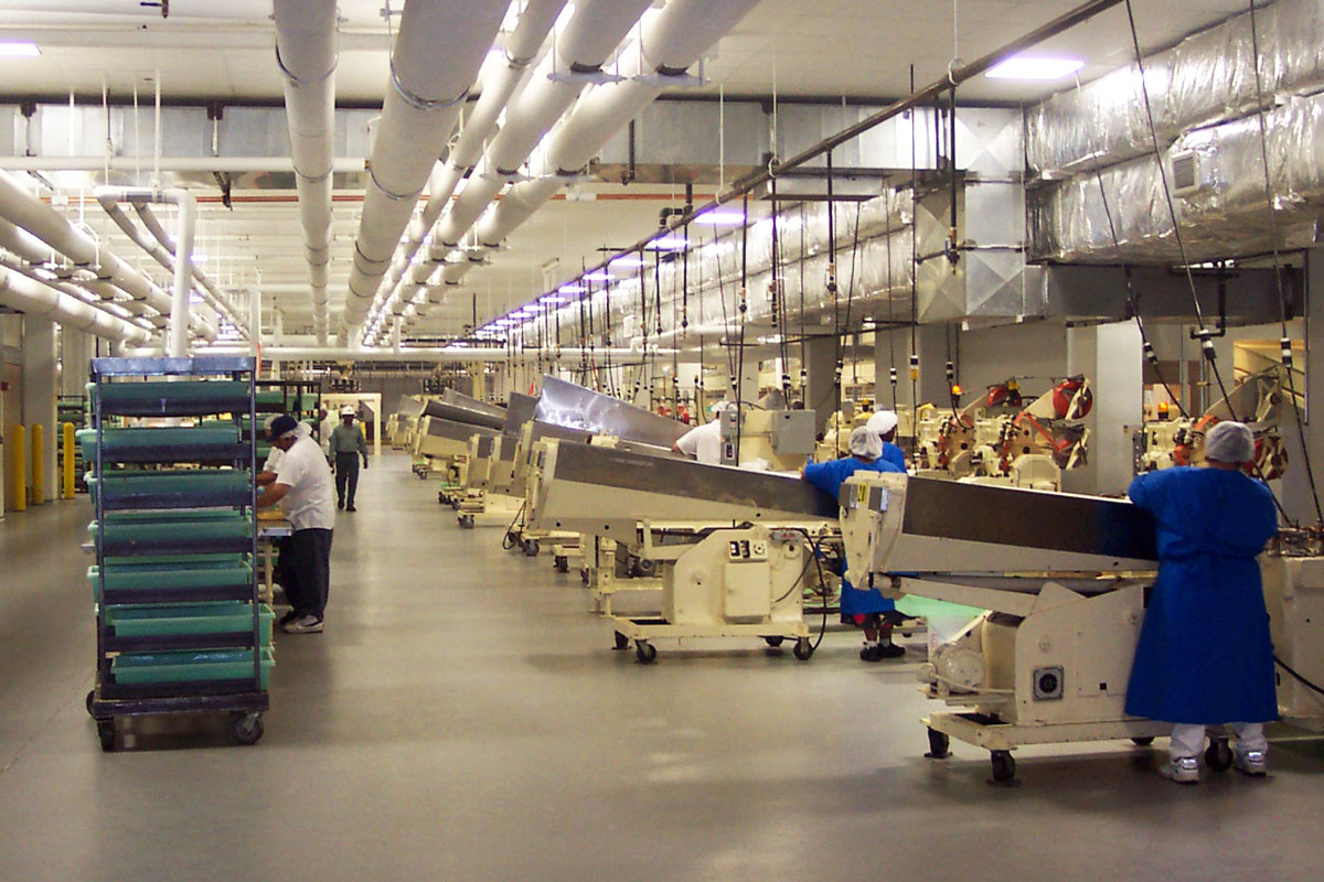 The new candy manufacturing facility in full operation