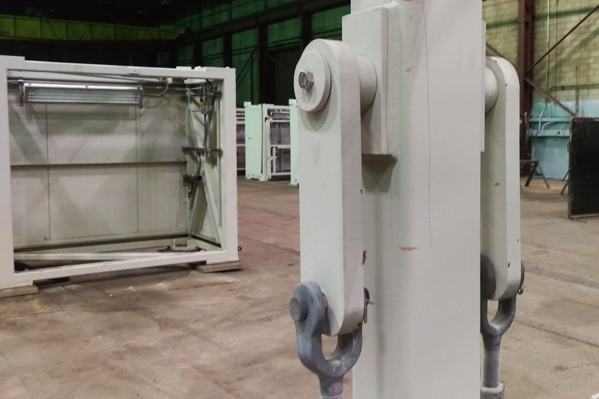 Laying out components of the maintenance enclosures for modifications and assembly