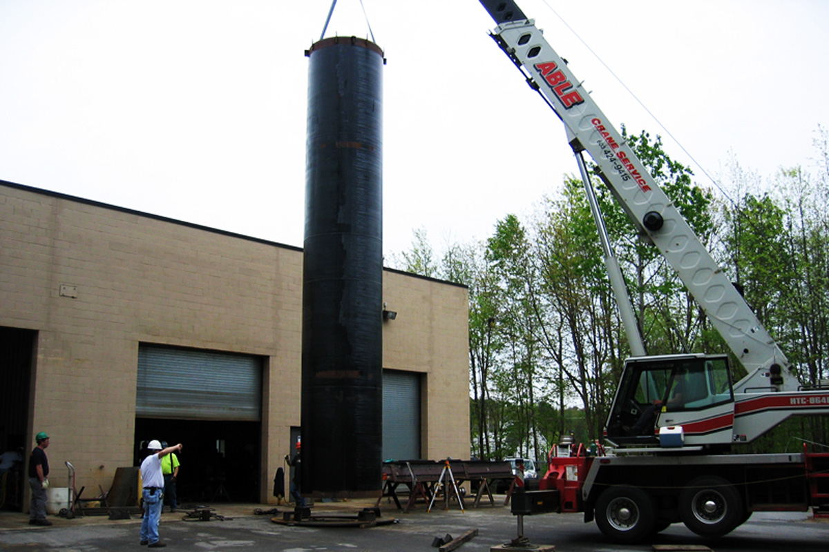 Milton, NH Surge Tower Penstock at a Hydro Dam Methuen Construction