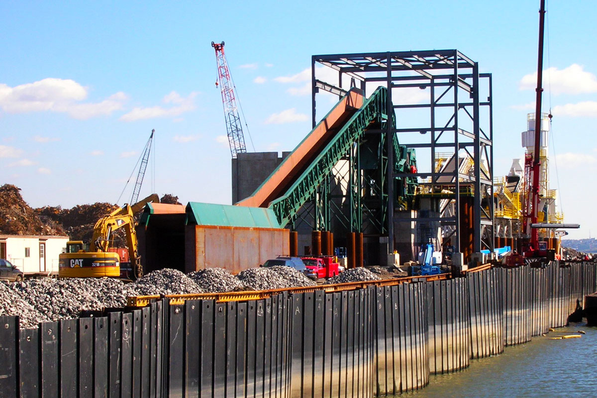 Steel recycling facility nearing completion