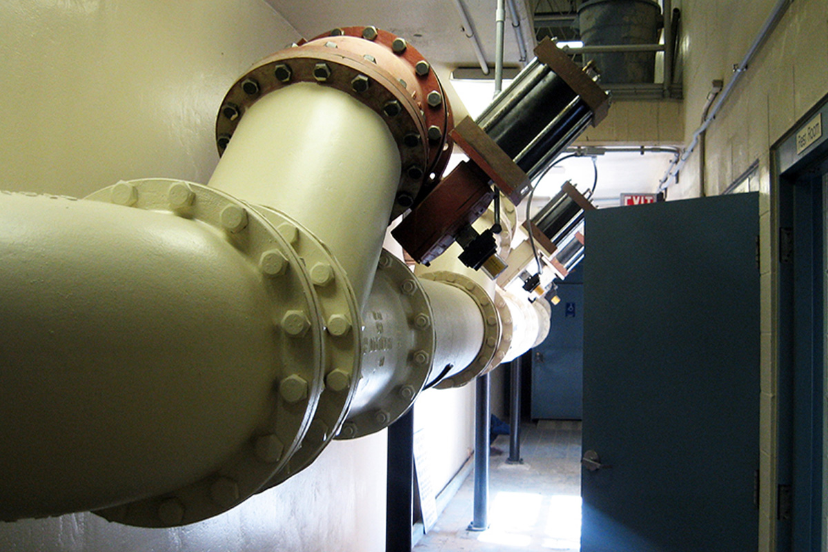 Large pipe fabrication was part of the project