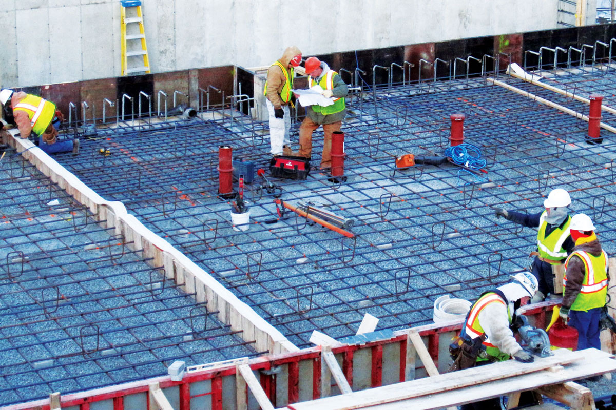 Readying the site for the Photovoltaic (PV) Array installation