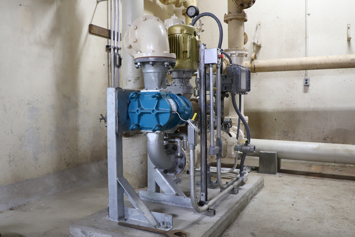 New pump installation is part of the upgrade project