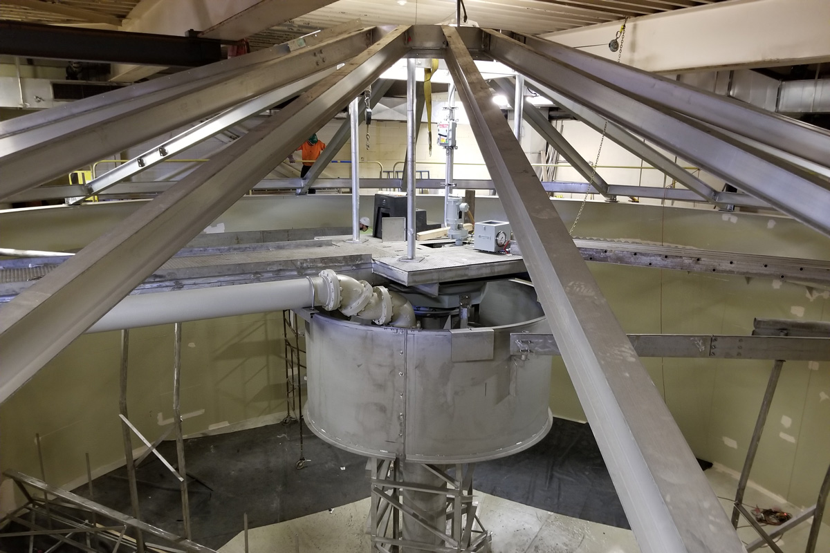 More progress on the primary clarifier upgrade