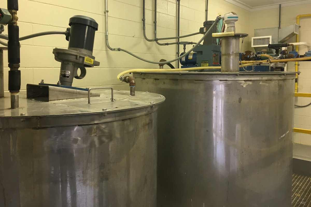 All chemical feed systems will be replaced at all pump stations as well