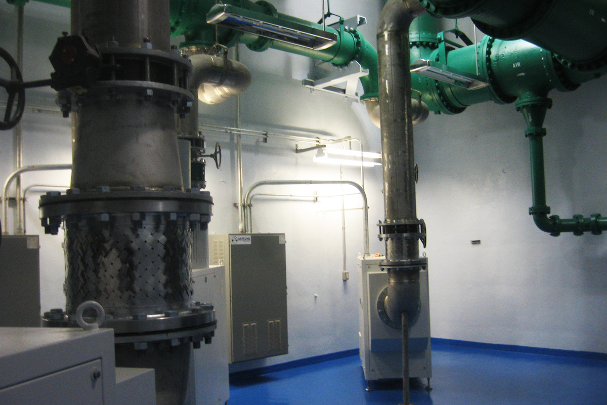 Piping and valves were upgraged as well