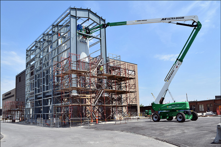 Dry ash building and silo construction