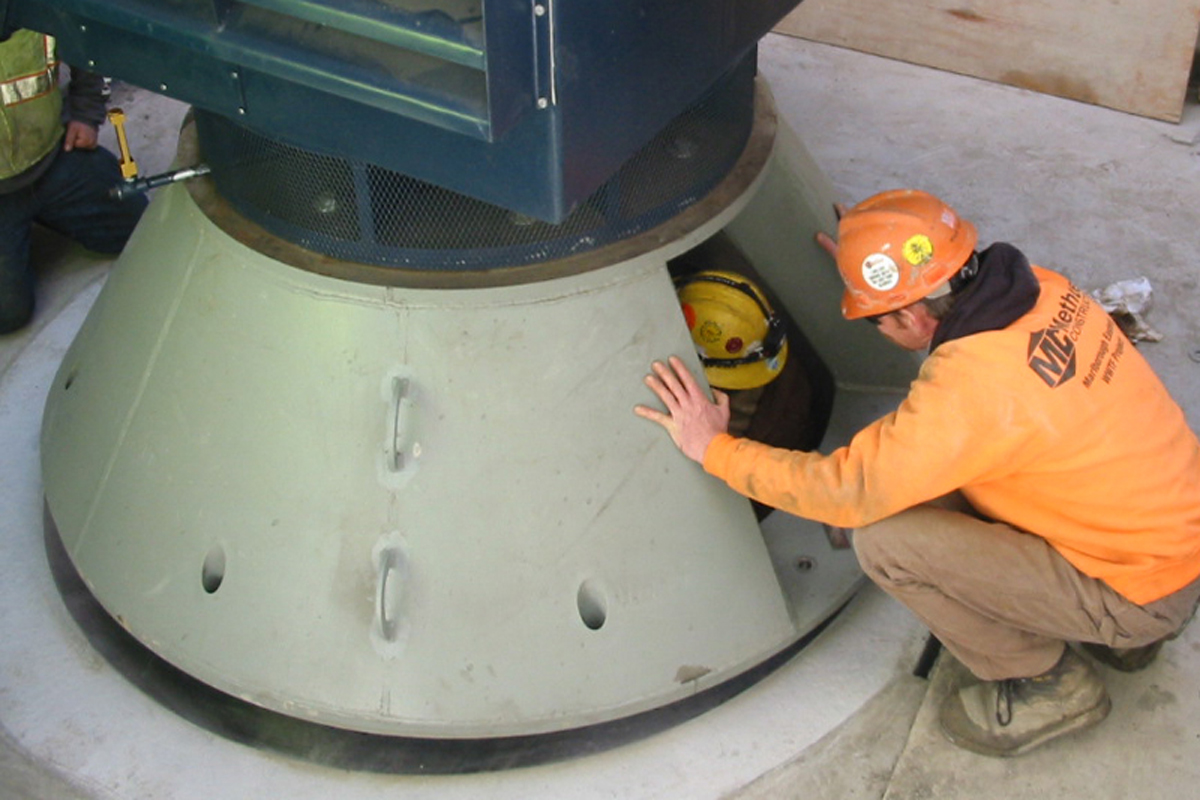 Completing the 165 kW Francis Turbine installation at the Glendale Dam