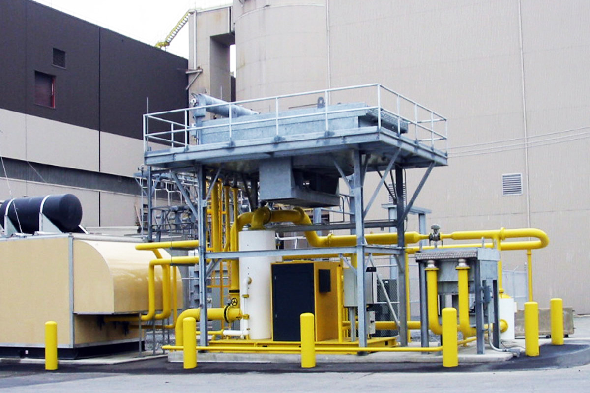 Fully assembled methane gas engine