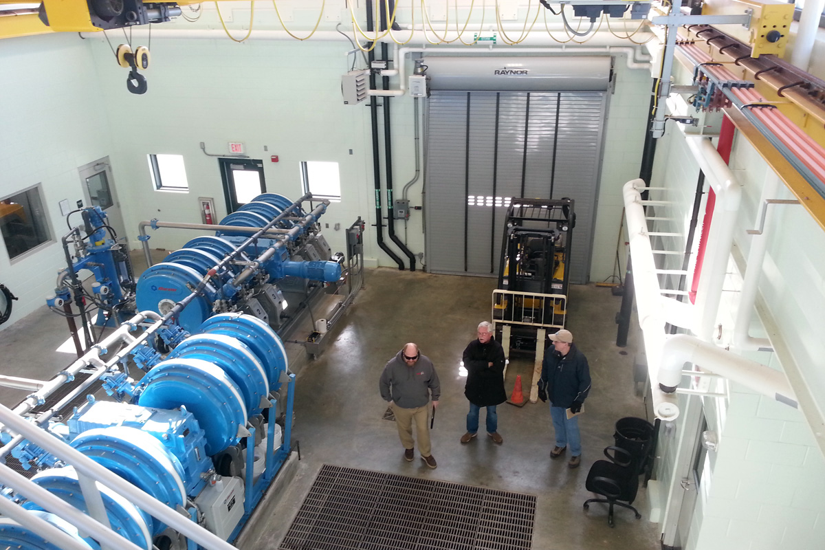 Another photo of the pre-construction walk-through