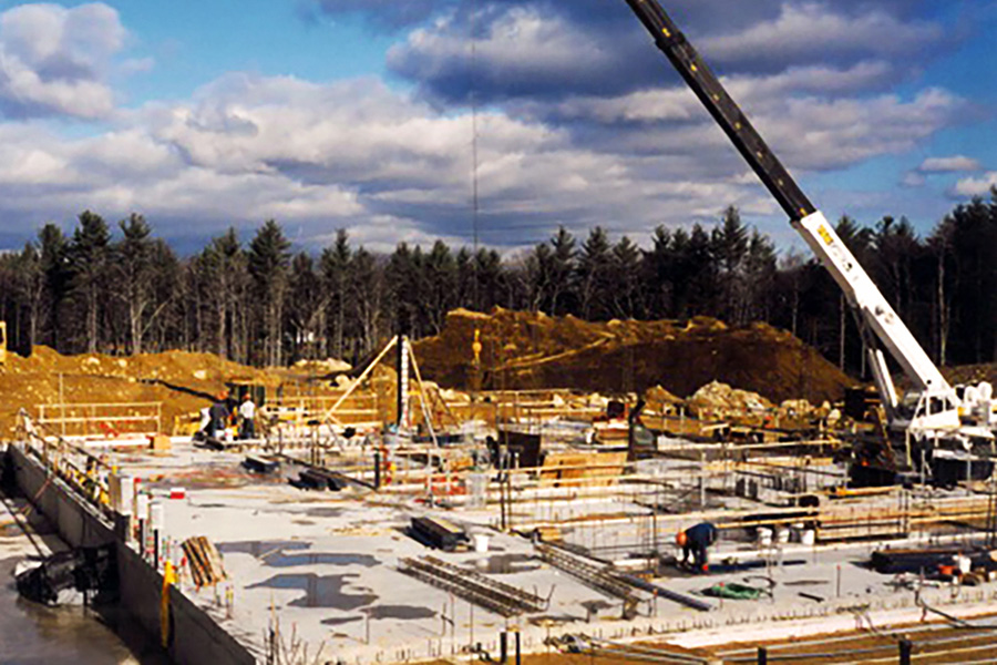 Laying the foundation for the new plant