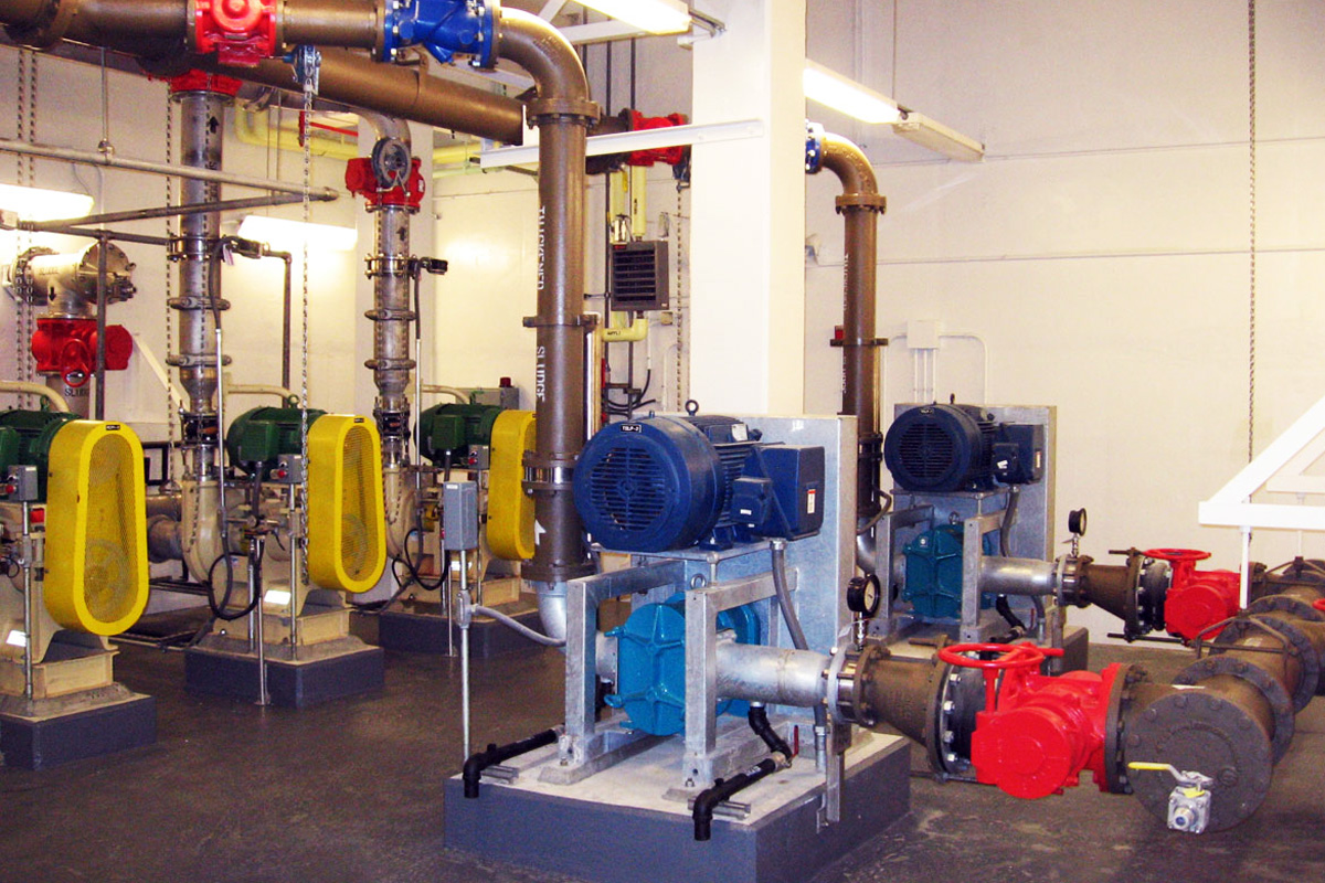 New pumps were installed as part of the storm flow improvements
