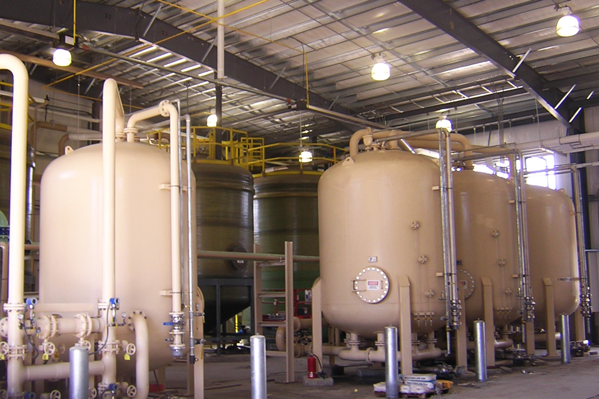 The new system set up inside the new facility